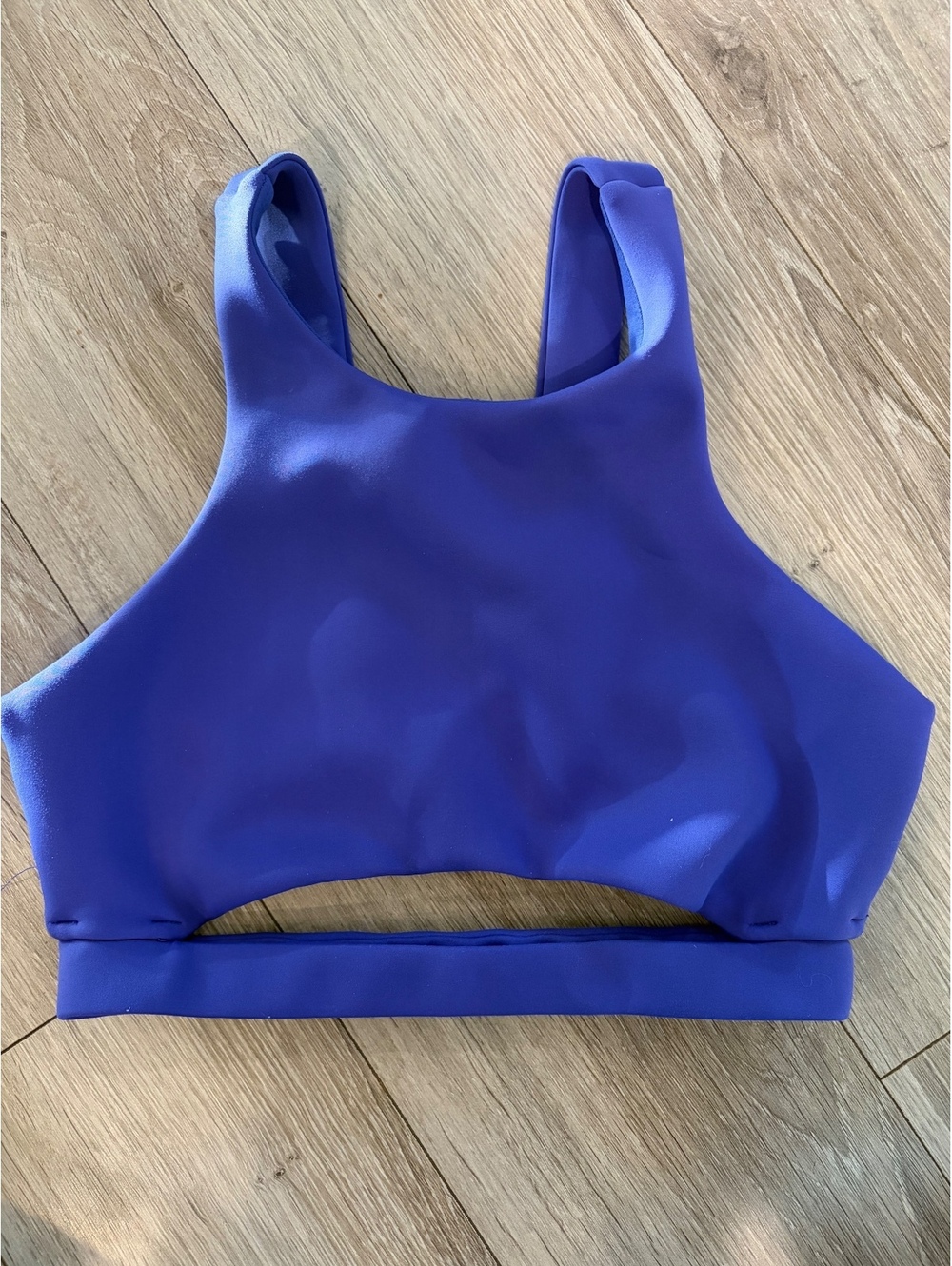 Cleo Harper Royal Blue Racerback Crop Bra Top — Size S